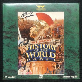 Mel Brooks Signed Autograph History Of The World Album Psa - Actor Producer