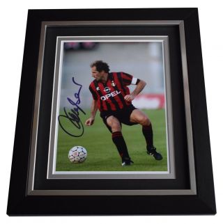 Franco Baresi Signed 10x8 Framed Photo Autograph Display A.  C.  Milan Football