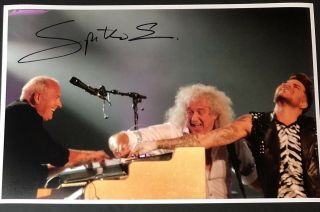Signed Spike Edney Queen Photo Rare Brian May Bohemian Rhapsody Freddie Mercury