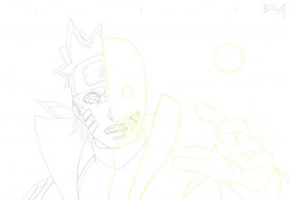 Naruto Shippuden Naruto Genga Douga Production Anime Sketch Art Not Cel 99
