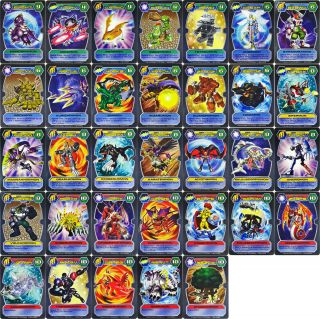 Bandai Digimon D - Tector Series 4 Trading Card Game Booster Normal Set Of 33