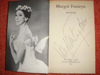 Signed Margot Fonteyn Autobiography (hb & Undedicated)