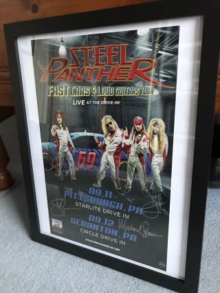 Steel Panther Signed Poster [full Band]