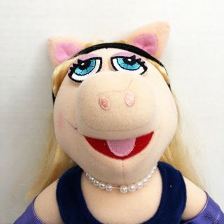 2004 The Muppets Show Miss Piggy Plush Stuffed Doll Jim Henson 16 " Sababa Toys