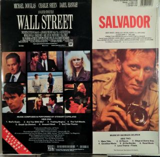 WALL STREET / SALVADOR (1987 COPELAND / DELERUE) SOUNDTRACK VINYL MIKE DOUGLAS 2