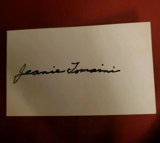 Sideshow Freak Performer Jeanie Tomaini Signed Card - Half Girl Like Johnny Eck
