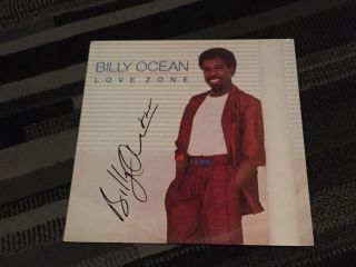 Billy Ocean Signed Autographed Love Zone Album Vinyl Lp