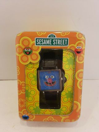 Grover Watch Sesame Street Wristwatch Fada 2003 Nib
