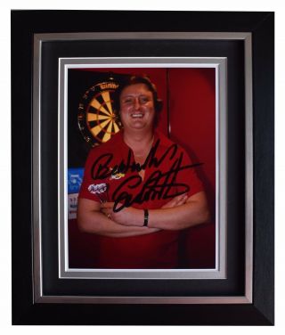 Eric Bristow Signed 10x8 Framed Photo Autograph Display Darts Sport Aftal &