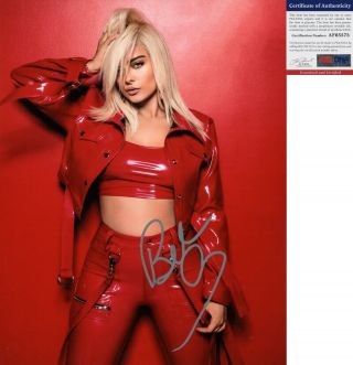 Singer Bebe Rexha Signed 11x14 Photo Psa/dna