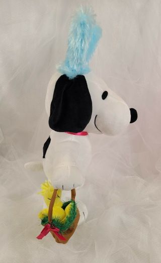 2021 Peanuts EASTER SNOOPY DANCING SIDE STEPPER ANIMATED Plush Gemmy 3