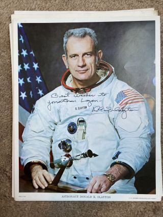 Deke Slayton Fred Haise,  More Apollo Signed Autograph Nasa Prints Soyuz