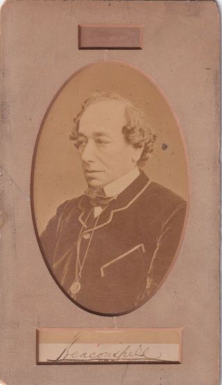 Benjamin Disraeli – British Prime Minister – Authentic Signature