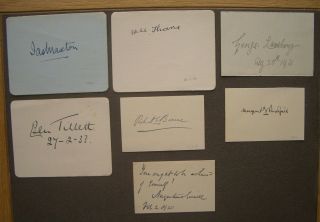 Autographs: Politicians Active In The 1920s/30s