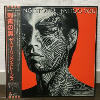 Rolling Stones / Tatoo You Japan Issue Lp W/obi,  Insert,  Poster