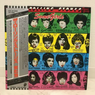 Rolling Stones / Some Girls Japan Issue Lp W/obi,  Isnert,  Inner