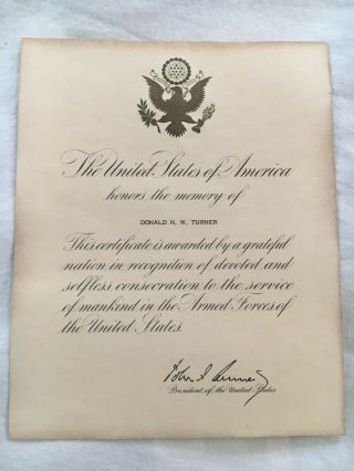John F Kennedy Signed Letter
