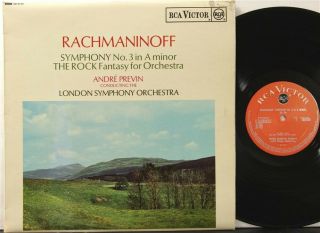 Uk Rca Sb 6729 1st Ed Rachmaninoff,  Symphony 3,  " The Rock " Previn,  Lso Lsc 2990
