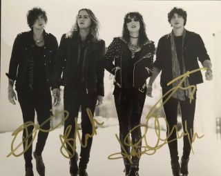 The Struts Full Band Signed 8x10 Photo Autographed Rock Band Uk Authentic Proof