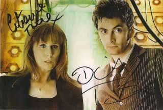 Catherine Tate David Tennant Dr Who Donna Signed Autograph 6 X 4 Pre Print Photo