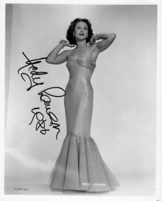 Legendary Star Beauty Hedy Lamarr (1914 - 2000) Signed Picture 8x10