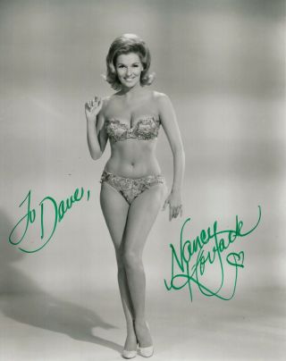 Nancy Kovack Hand Signed 8x10 Photo,  Very Sexy Actress To Dave