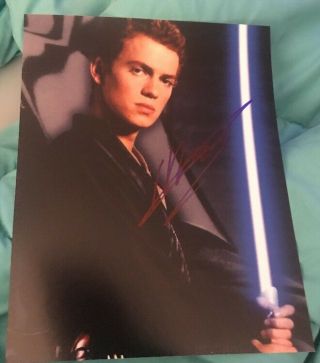 Hayden Christensen Signed 8x10 Photo Anakin Skywalker C W/coa,  Proof Rare Wow