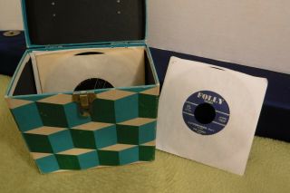 Cube Platter - pak No.  740 45 RPM Vinyl Record Case,  Carrying/Storage Case & Records 2