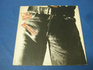Empty Sleeve No Record The Rolling Stones Sticky Fingers Metal Zip 12934