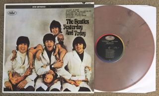 The Beatles Yesterday And Today Lp Capitol Label Butcher Cover Reissue Color Wax