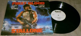 First Blood Jerry Goldsmith Dan Hill Regency Ry9505 Vinyl Soundtrack Lp Rambo