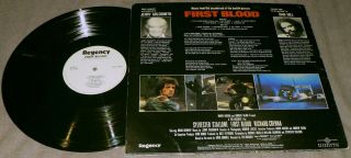 FIRST BLOOD Jerry Goldsmith Dan Hill Regency RY9505 Vinyl Soundtrack LP RAMBO 2