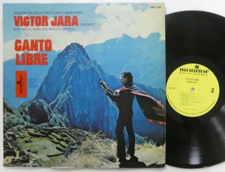Victor Jara Canto Libre Vol.  2 Lp Latin Folk W/inti - Illimani Vg,  W/insert 7045
