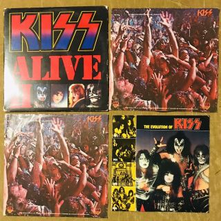 Kiss Alive Ii 2 Vinyl Lp Album Keel Press Gatefold 1977 Plus - Extra Lp Side 3&4