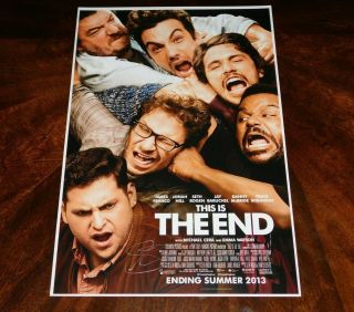 Seth Rogen Signed This Is The End 12x18 Movie Poster