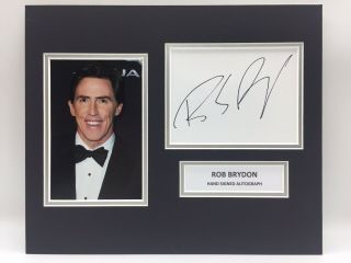 Rare Rob Brydon Signed Photo Display,  Autograph Comedy Gavin And Stacey