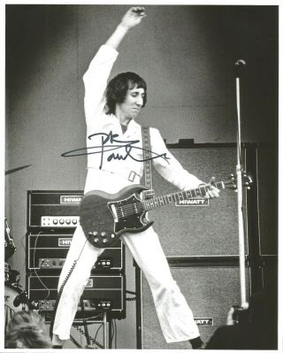 Hand Signed 8x10 Photo Pete Townshend - The Who - Roger Daltrey Lennon,  My