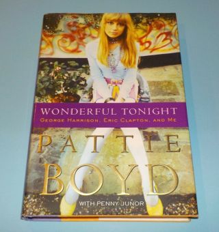 Pattie Boyd Signed Book Wonderful Tonight Eric Clapton George Harrison 1st Ed.
