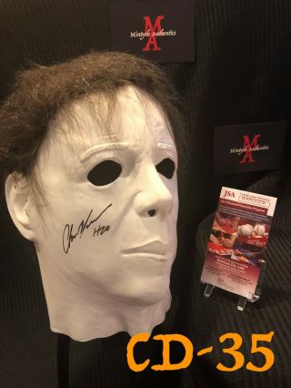 Chris Durand Auto Signed Mask Halloween Michael Myers Jsa H20 Horror