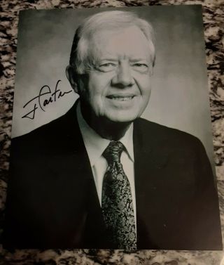 President Jimmy Carter Hand Signed Autographed 8x10 Photo