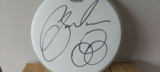 Led Zeppelin Experience Signed Jason Bonham Drum Skin 2