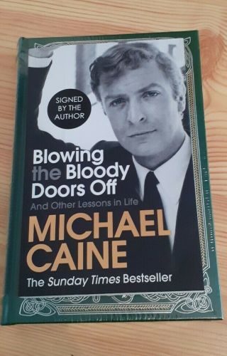 Michael Caine Signed Autograph Book Hand Signed