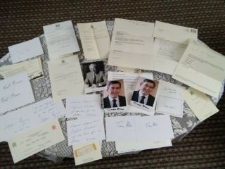 Signed Politics Letter And Card