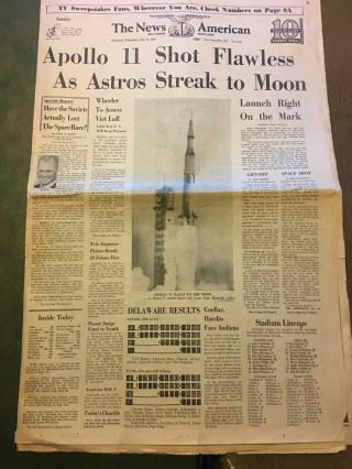Story of the MOON SHOT in1969 by The News American Baltimore Newspapers, 2