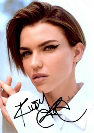 Ruby Rose Hand Signed Photo With
