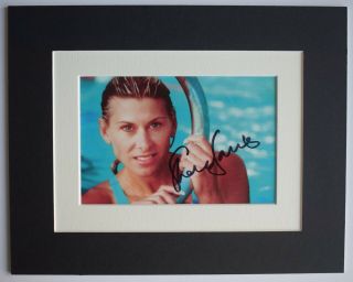 Sharron Davies Signed Autograph 10x8 Photo Display Olympics Swimming Aftal