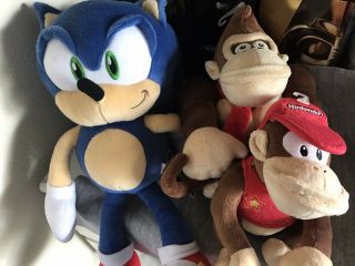Sonic And Donkey And Duffy Plush Dolls Japan