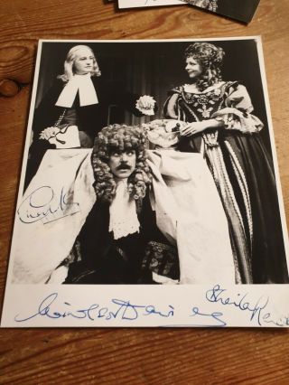 Windsor Davies/charles Kay/ Sheila Reid Hand Signed 10x8 Photo