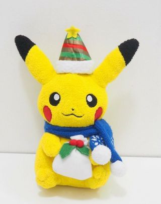 Pikachu Pokemon Center Xmas Christmas 2013 Plush Toy Doll Japan Santa