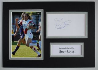 Sean Long Signed Autograph A4 Photo Display St Helens Rugby League Aftal